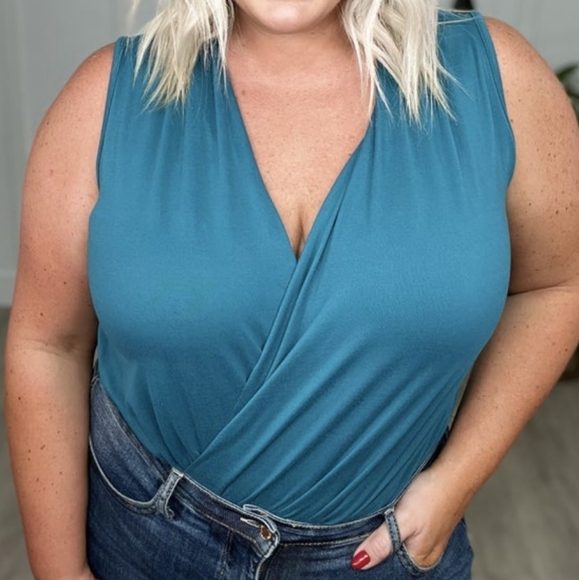 white birch Tops - NWOT White Birch 2X Cross Over Body Suit